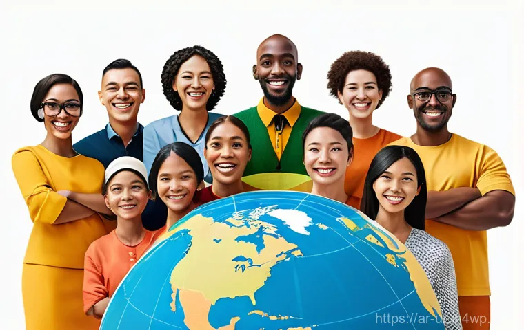 네트워크 조직 설계에서의 커뮤니티 구축 방법 - **Prompt:** An inspiring scene of a diverse, global team, led by an encouraging figure, participatin...