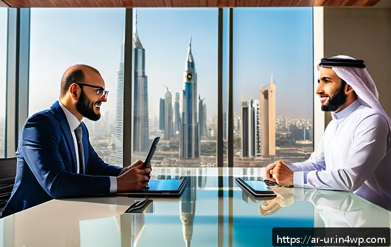 다양성 있는 팀 구성과 네트워크 설계 - A vibrant multicultural office environment in a modern Arab city setting, showcasing a diverse team ...